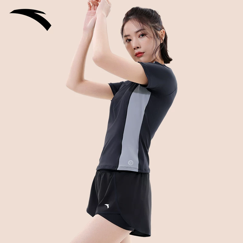 ANTA small waist women's two-piece swimsuit women's conservative sun protection swimsuit slimming belly covering high-end 2026 new style
