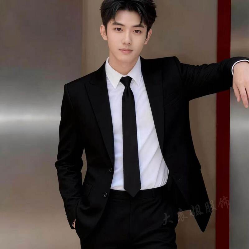 G2000 Official Black Slim-Fit Suit Jacket, Korean Style Plus-Size Youth Suit, Casual Business Formal Wear