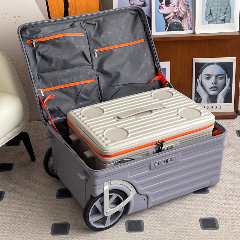 2026 New Model 24inch Side-Opening Suitcase for Women with Extra-Large Wheels 20inch Carry-On Suitcase with Large Capacity Travel Trolley Case for Men 2026 New Model 24inch Side-Opening Suitcase for Women with Extra-Large Wheels 20inch Carry-On Suitcase with Large Capacity Travel Trolley Case for Men