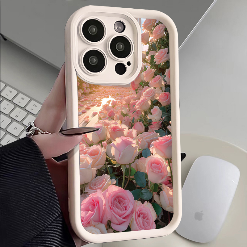 Full Screen Rose Flower Design Phone Case Suitable for Apple 17 Pro Max, 15, Beautiful iPhone 16 Pro, Girly Style for 14/13, Ins Style for 12, Full Coverage for 11, New Oppo, Shockproof for Vivo, Huawei, Honor, Xiaomi Full Screen Rose Flower Design Phone Case Suitable for Apple 17 Pro Max, 15, Beautiful iPhone 16 Pro, Girly Style for 14/13, Ins Style for 12, Full Coverage for 11, New Oppo, Shockproof for Vivo, Huawei, Honor, Xiaomi
