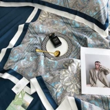 Ретро прохладное одеяло, шелковистый элитный комплект, европейский стиль, 4 предмета, простой и элегантный дизайн