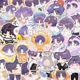 Любовь и глубокий космос Q версия Qi Yu наклейка периферийный ручной материал самоклеящаяся декоративная наклейка «сделай сам» для ноутбука чехол для мобильного телефона