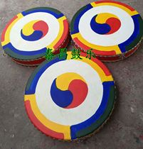 Korean Drum Cuisine Grilled Meat Shop Bath Center Decoration Drum Decoration Drum Colored Drawing and Ping An Drum North Korea Drum