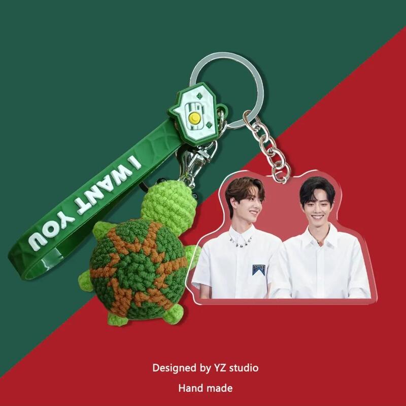 Bojun Yi Xiao Zhan Wang Yibo Concert Merchandise Handmade Turtle Bag Pendant Acrylic Keychain