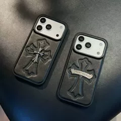Chrome Hearts case — Trendy Fashionable Chrome Hearts iPhone Vintage Metal iPhone Case for iPhone 13 – 17