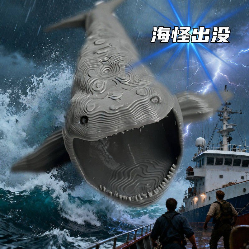 New Deep-Sea Monster Model Toy: Maya Blue Sea Monster Leviathan Model Toy