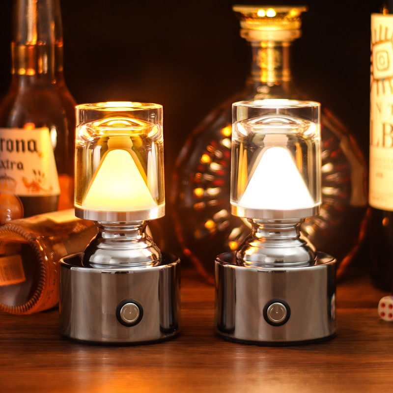 Rechargeable Bar Atmosphere Table Lamp Clear Bar Coffee Restaurant Table Lamp Personalized Ktv Decoration Service Outdoor Night Light