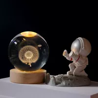 Одуванчик [6 см] Освещение круглого деревянной лампы-лампы-R21