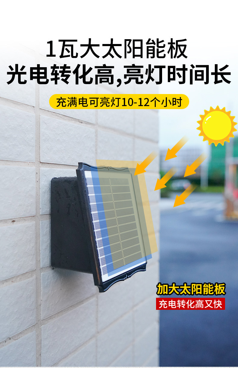 Стены стиральная света 太阳能户外庭院灯家用室外防水洗墙灯别墅外墙景观氛围装饰射灯