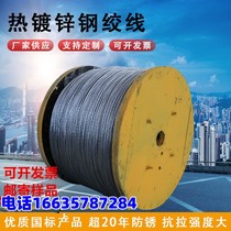 Hot-dip galvanized steel strand greenhouse dragon fruit grape rack fish pond kiwi agricultural wire pulling wire rope