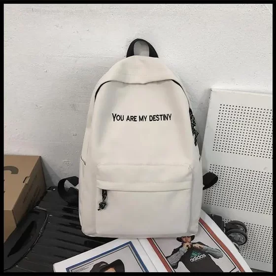 School Bag for Women, Korean Style, Harajuku Ulzzang, High School Student Backpack for Men, Versatile Backpack for Middle School Students and College Students