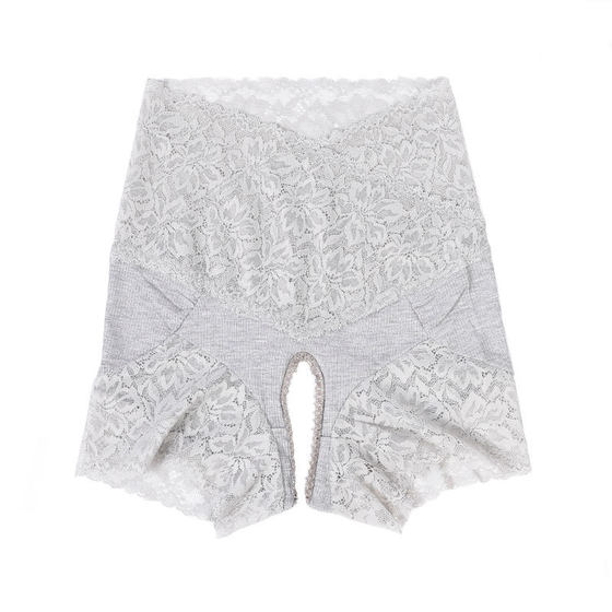 Girls' Easy-To-Wear and Take-Off Large-Size Open-Crotch High-Waisted Breathable Transparent Hot Triangle Panties Women's Lace Seamless