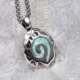 European and American Street Style Hearthstone Men's Necklace Titanium Steel World of Warcraft Trendy Pendant Retro Non-Fading