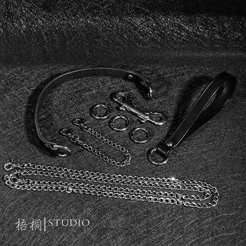 Collar [Hypoxia] Niche Design Chain Clavicle Pet Leather Gift Handmade Workshop P Chain