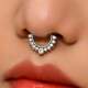 European and American hole-free nose ring, no punching nose nail, non-perforated U-shaped nose clip, piercing jewelry, no hole nose ring