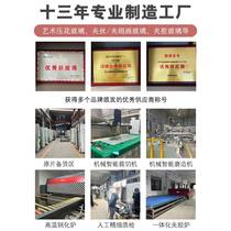 Wired tempered glass custom entrance screen bathroom partition double layer laminated art glass sliding door