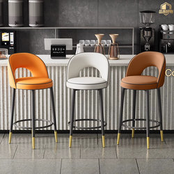 Bar Chair Household Rotatable High Stool Island Dining Chair Bar Chair Hotel Front Desk 65/75cm High Bar Chair