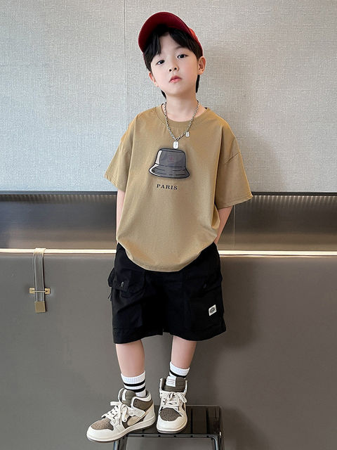 Bala Children's Clothing Boys' Summer Outfit 2026 New Summer Thin Style for Older Boys Cool and Stylish Summer Sportswear