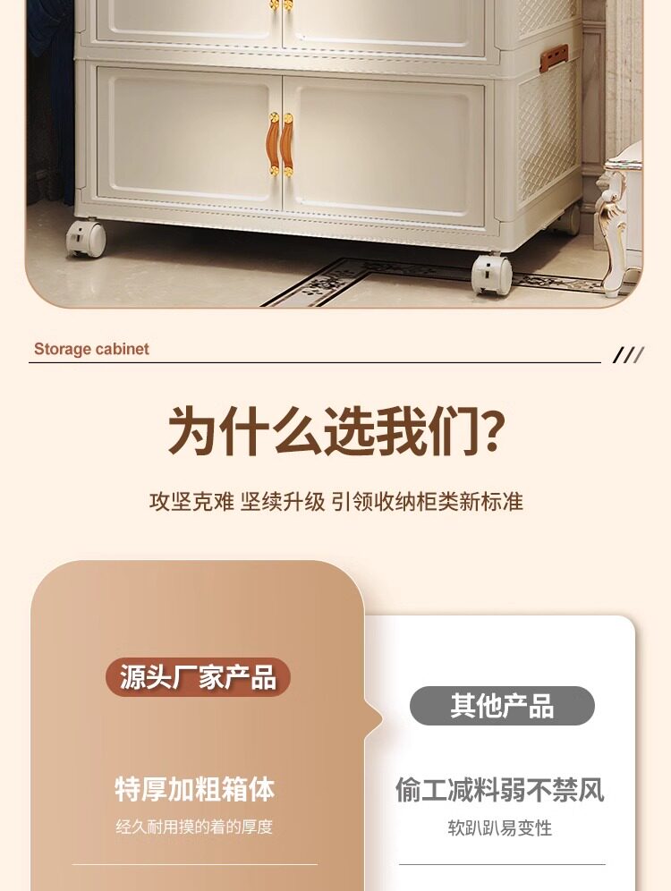 Детский гардероб 45-100cm免安装摺叠儿童衣柜书柜双门收纳柜儿童衣橱厨房置物架