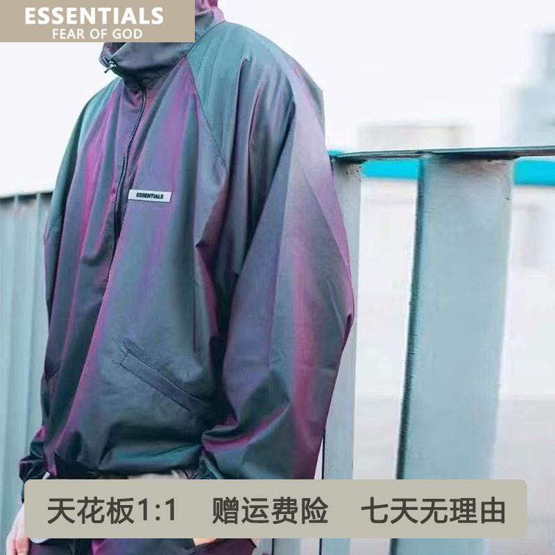 【Quality Assurance】2Zhe Fog Ess Stand Collar Jacket Half-Zip Windbreaker Essentials Trendy