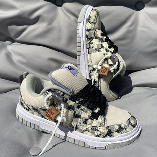 Wanshi bread shoes men's trendy american low-top thick tongue fat shoes thick sole heightening casual sneakers for women