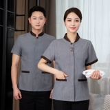 Летняя одежда для работы, комнатный дышащий комплект для отеля, короткий рукав
