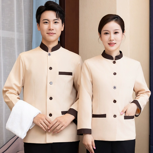 Демисезонный лонгслив для работы, комнатный комплект для отеля, короткий рукав