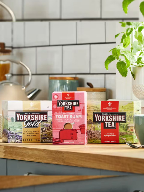 Yorkshine black tea British import Yorkshiretea English -style afternoon tea bag Taylor commercial Yorkshire milk tea
