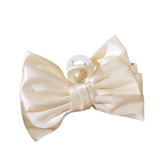 The fugitive Princess large bow tie clip high-end hair black double-sided streamer shark clip temperament princess clip