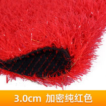 Cuixing Red Lawn Carpet Artificial Artificial Simulation Fake Grass Decoration Football Field Mat Floor Mat Outdoor Green Sculpture Grass