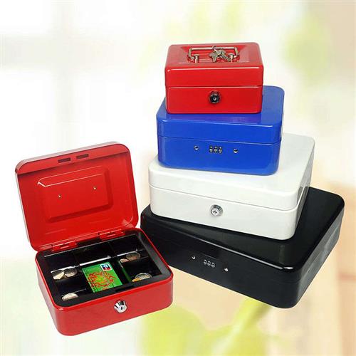 Iron Box With Lock Code Box Seal Insurance Containing Box Storage Home Cashier Box Hand Small Case Zero Cashbox-Taobao