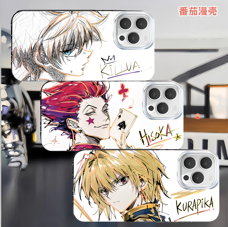 Full-Time Hunter Xisou Phone Case Kurapika Killua Suitable for Apple 17 iPhone 16 New Model Xiaomi 15 Redmi K90 Aurora Gold 80 Huawei Nova 14 Oneplus 13 Iqoo Neo 12