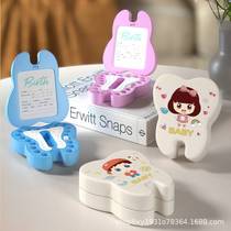 Teeth storage box tooth box deciduous tooth memorial box girls and boys clothing childrens tooth replacement box small box