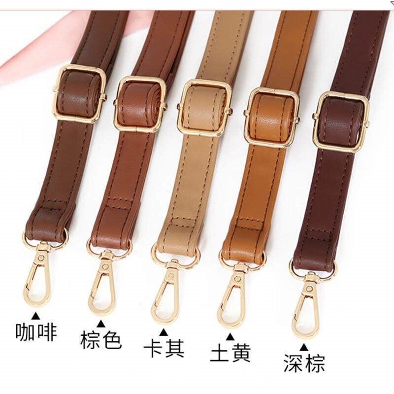 Brown Leather Shoulder Strap for Handbags, Crossbody Bags, and Backpacks - Sold Separately as Replacement Accessory