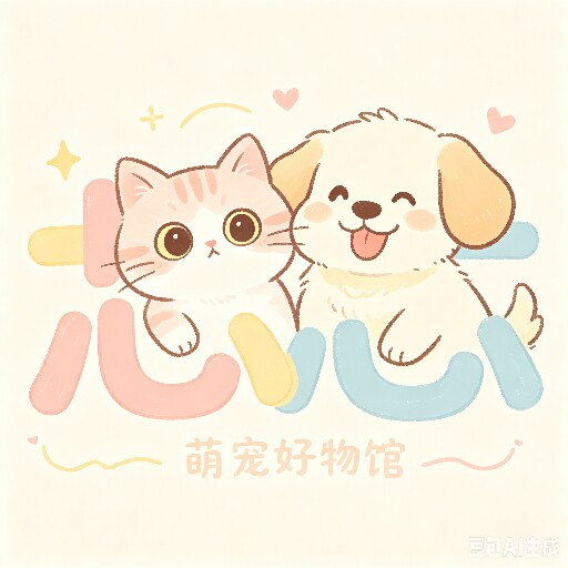 芯伶芯涵萌宠百货好物馆的LOGO