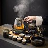 Stone Mill Lazy Automatic Tea Set for Home Use, Light Luxury High-End Tea Brewing Device, Office Kung Fu Teapot and Teacup