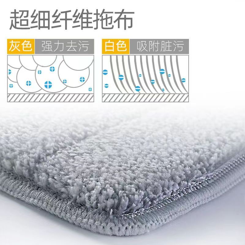 拖把替换布大揭秘！两头套设计，告别手洗烦恼，清洁神器来啦！🧼✨