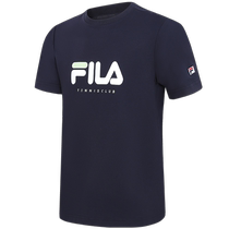 FILA official mens short-sleeved T-shirt 2023 autumn tennis outdoor sports knitted top