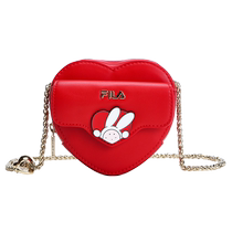 FILA Official Womens Crossbody Bag 2023 Spring Fashion Casual Love Shoulder Bag Chain Small Bag