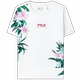 FILA official women's short-sleeved T-shirt 2023 summer casual print cool ice silk breathable top
