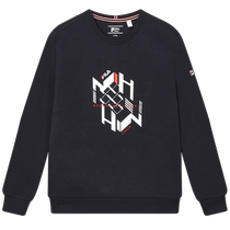 (Same style as Zhang Yixing) FILA mens knitted pullover 2023 winter casual basic sweatshirt