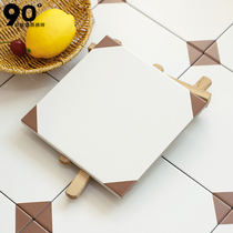 Medieval style art small tiles French retro bathroom tiles entrance balcony non-slip floor tiles kitchen wall tiles