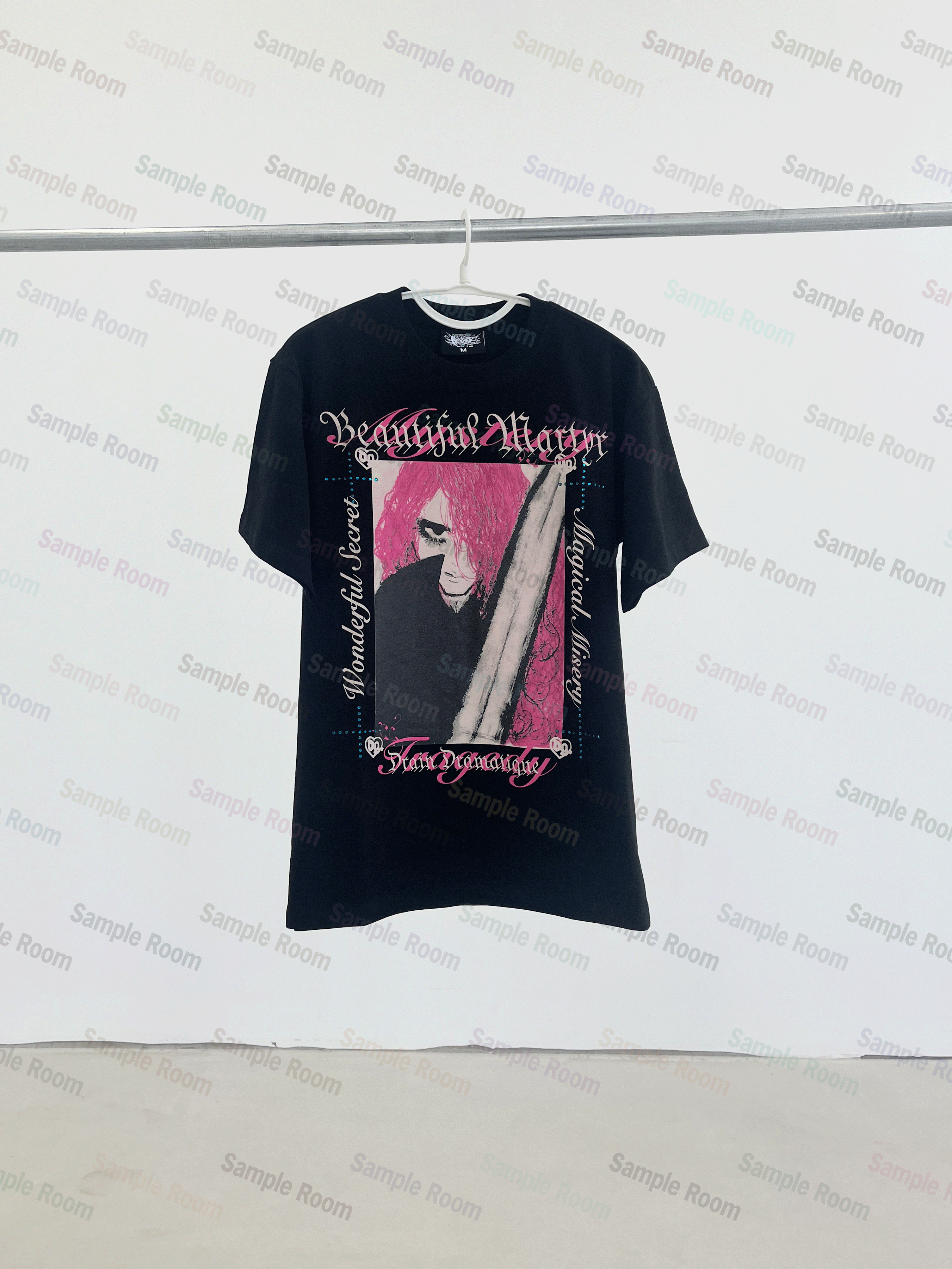 Bladee martyr tour T-shirt x draingang круглый вырез печать Футболка, 无品牌/无注册商标 