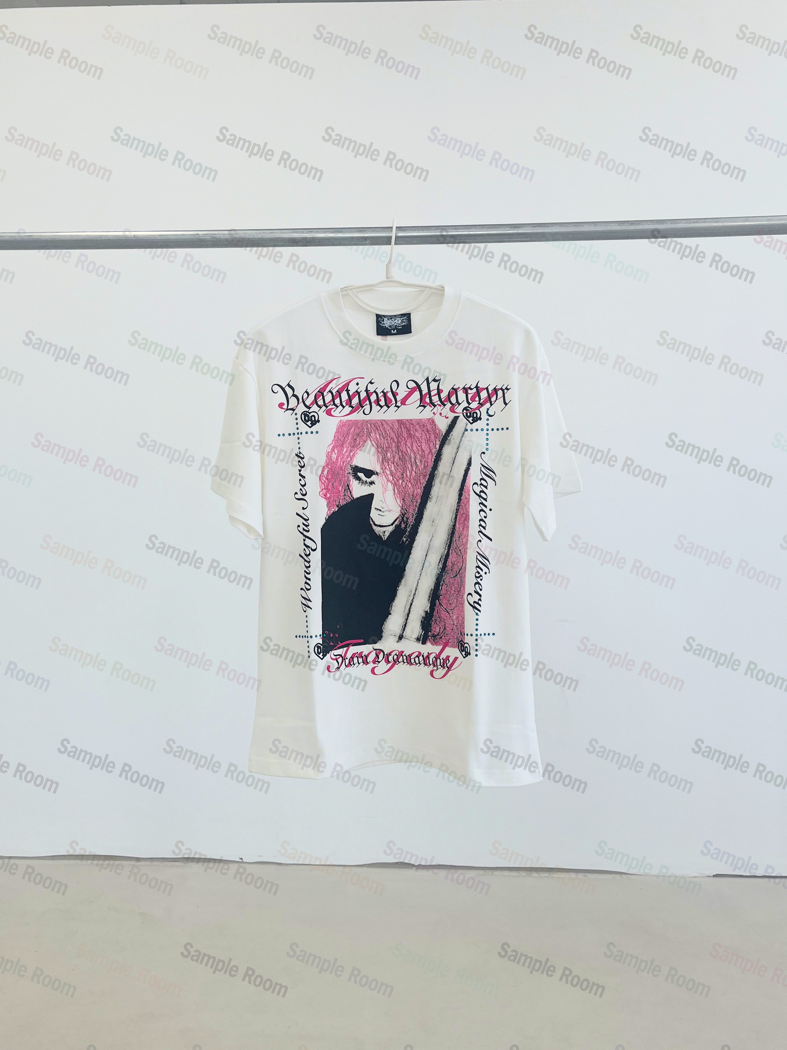 Bladee martyr tour T-shirt x draingang круглый вырез печать Футболка, 无品牌/无注册商标 