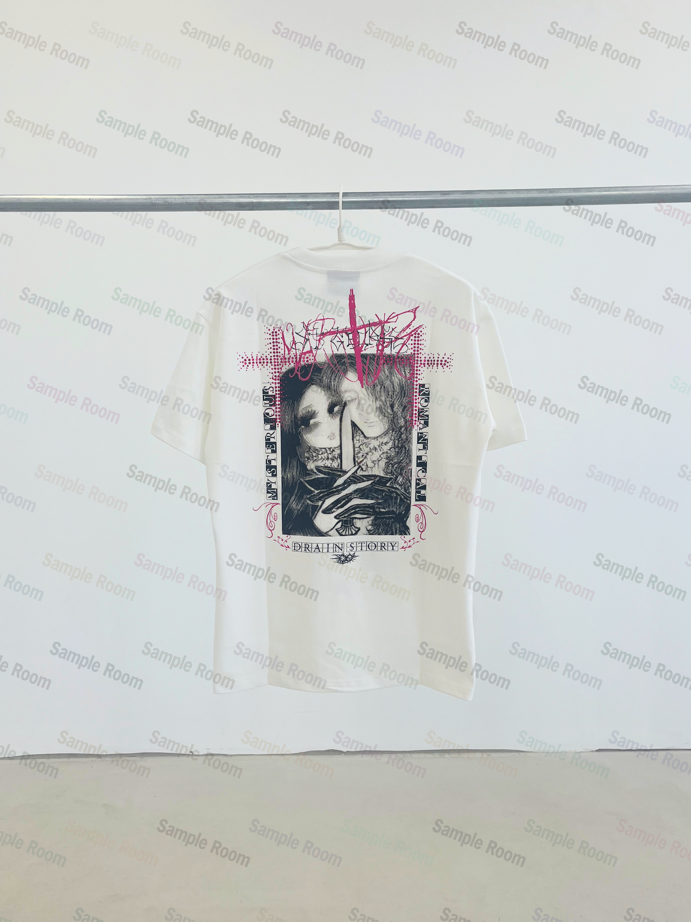 Bladee martyr tour T-shirt x draingang круглый вырез печать Футболка, 无品牌/无注册商标 