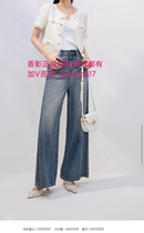 X Y Fragrant Y Series 2024 Summer New Counter Pleated Purple Dress T-shirt Small Shirt Denim