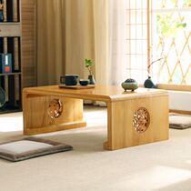 Xinjiang solid wood Chinese culture table tatami coffee table bay window table Japanese balcony small coffee table Chinese platform
