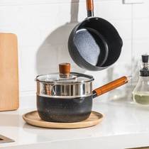 Special noodle pot for cooking porridge wheat rice stone food supplement pot one-piece snow pan flat bottom spicy hot milk rice noodles