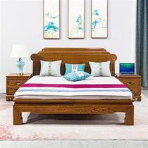 Mahogany furniture chicken wing wood high and low bed large bed Chinese solid wood bed classical storage bed master bedroom furniture