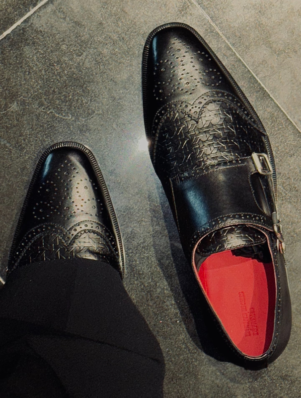 Erd24Fw Melancholic Rich Second-Generation Heir Carved Woven Monk Loafer Shoes Erd24Fw Melancholic Rich Second-Generation Heir Carved Woven Monk Loafer Shoes